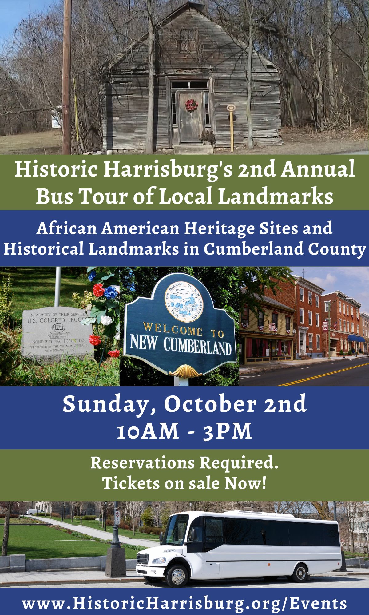 POSTPONED!!!  2nd Annual Bus Tour of Local Landmarks: African American Heritage Sites in Cumberland County