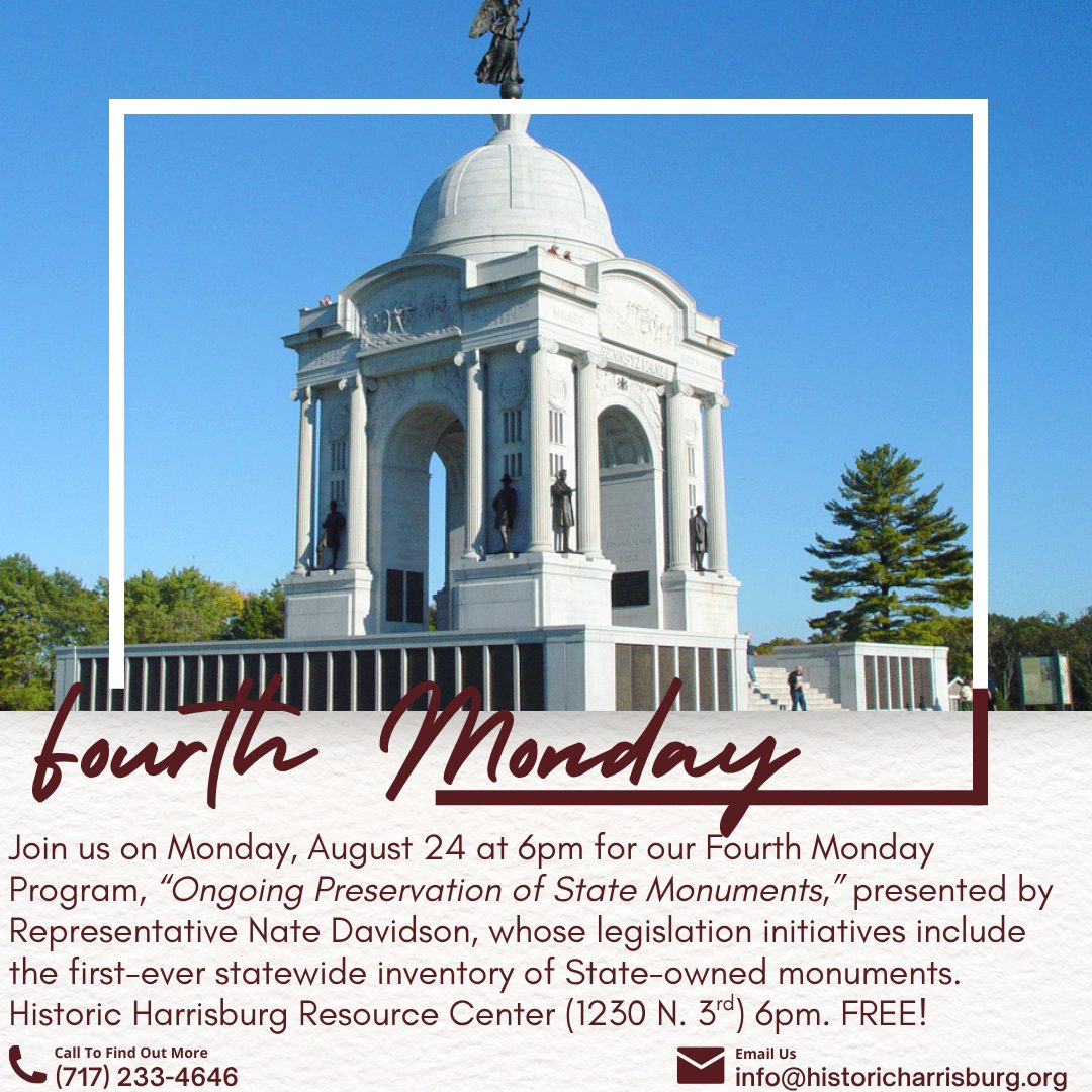 Fourth Monday: Ongoing Preservation of State Monuments